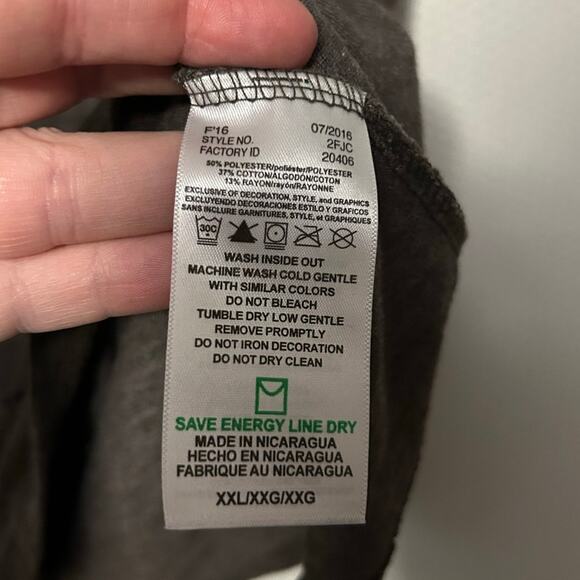 Cleveland Browns T- Shirt Gray Short Sleeve Notched V Neck Casual Tee Size XXL - Picture 7 of 11